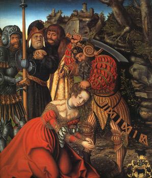 Lucas The Elder Cranach : The Martyrdom of St. Barbara